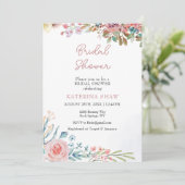 Invitation Fête des mariées d'aquarelle créative colorée (Debout devant)