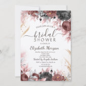 Invitation Fête des mariées d'aquarelle d'automne (Devant)