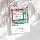 Invitation Fête des mariées d'aquarelle de la boulangerie