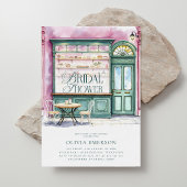 Invitation Fête des mariées d'aquarelle de la boulangerie