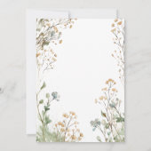 Invitation Fête des mariées d'aquarelle de la respiration du (Dos)