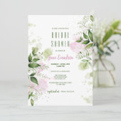 Invitation Fête des mariées d'aquarelle de printemps (Debout devant)