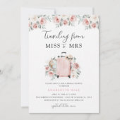 Invitation Fête des mariées d'aquarelle de voyage (Devant)