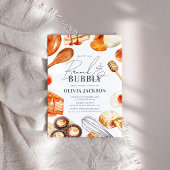 Invitation Fête des mariées d'aquarelle élégante Brunch et Bu