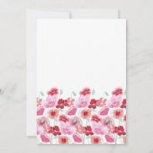 Invitation Fête des mariées d'aquarelle Floral Mailbox par co (Dos)