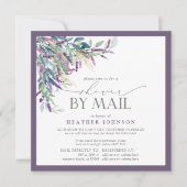 Invitation Fête des mariées d'aquarelle florale Lavender (Devant)