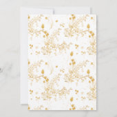 Invitation Fête des mariées d'aquarelle florale romantique (Dos)