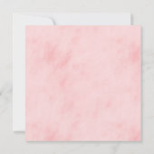 Invitation Fête des mariées d'aquarelle florale rose d'été (Dos)