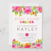 Invitation Fête des mariées d'aquarelle florale Succulente Fi (Devant)