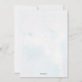 Invitation Fête des mariées d'aquarelle géométrique à fleurs  (Dos)