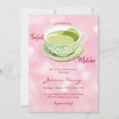 Invitation Fête des mariées d'aquarelle minimale rose (Devant)