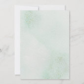 Invitation Fête des mariées d'aquarelle romantique Rose Wreat (Dos)