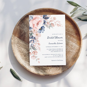 Invitation Fête des mariées d'aquarelle rose