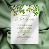 Invitation Fête des mariées d'aquarelle végétale