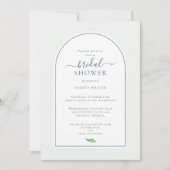 Invitation Fête des mariées d'aquarelle verte Sage simple (Devant)