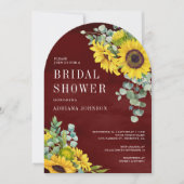 Invitation Fête des mariées d'arc borgol Eucalyptus (Devant)