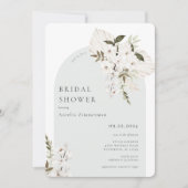 Invitation Fête des mariées d'arc floral de Bohème (Devant)