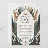 Invitation Fête des mariées d'arche de ferme rustique de l'ar (Devant)