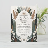 Invitation Fête des mariées d'arche de ferme rustique de l'ar (Debout devant)