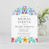 Invitation Fête des mariées d'arche florale de Fiesta du Mexi (Debout devant)