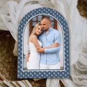 Invitation Fête des mariées d'arche marine du phare d'aquarel