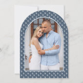 Invitation Fête des mariées d'arche marine du phare d'aquarel (Dos)