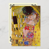 Invitation Fête des mariées D'Art Victorien, Le Baiser (Devant / Derrière)