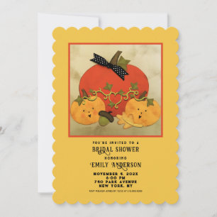 Invitation Fête des mariées d'automne