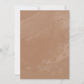 Invitation Fête des mariées d'automne à la fête du thé nuptia (Dos)