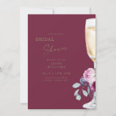 Invitation Fête des mariées d'automne champagne de Bourgogne (Devant)