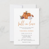 Invitation Fête des mariées d'automne citrouille (Devant)