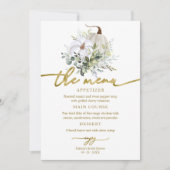 Invitation Fête des mariées D'Automne Citrouille De Verdure M (Devant)