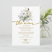 Invitation Fête des mariées D'Automne Citrouille De Verdure M (Debout devant)