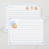 Invitation Fête des mariées D'Automne Conseil Citrouille Pour (Devant / Derrière)