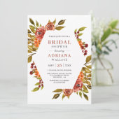 Invitation Fête des mariées d'automne de l'Orange Brûlé (Debout devant)