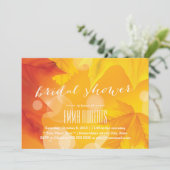 Invitation Fête des mariées d'automne des Feuilles d'érable d (Debout devant)