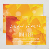 Invitation Fête des mariées d'automne des Feuilles d'érable d (Devant / Derrière)