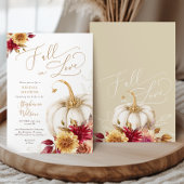 Invitation Fête des mariées d'automne du Citrouille blanc