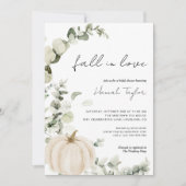 Invitation Fête des mariées d'automne du Citrouille blanc Euc (Devant)