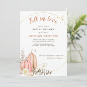 Invitation Fête des mariées d'automne du Citrouille Eucalyptu (Debout devant)