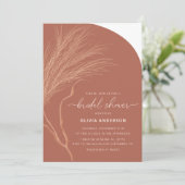 Invitation Fête des mariées d'automne en terre cuite (Debout devant)