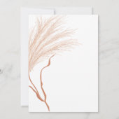 Invitation Fête des mariées d'automne en terre cuite (Dos)