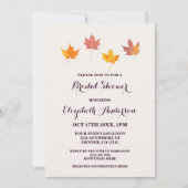 Invitation Fête des mariées d'automne Feuille Maple (Devant)