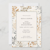 Invitation Fête des mariées d'automne moderne tout-en-un (Devant)