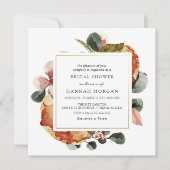 Invitation Fête des mariées d'automne rustique (Devant)