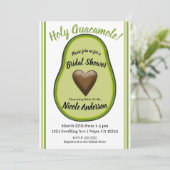 Invitation Fête des mariées d'Avocado de coeur Saint-Guacamol (Debout devant)