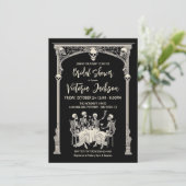 Invitation Fête des mariées de bachelorette gothique moderne  (Debout devant)