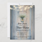 Invitation Fête des mariées de bambin rustique (Devant)