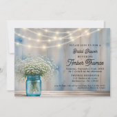 Invitation Fête des mariées de bambin rustique (Devant)