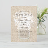 Invitation Fête des mariées de bambin rustique de la respirat (Debout devant)